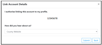 Screen shot from Revenue Recovery Online tool